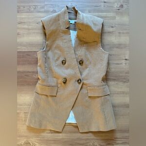 Veronica Beard Camel Vest